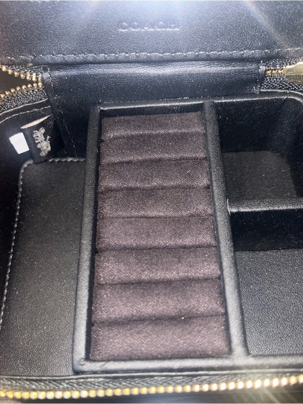Coach  Leopard Print Leather Jewelry Case - Picture 9 of 11